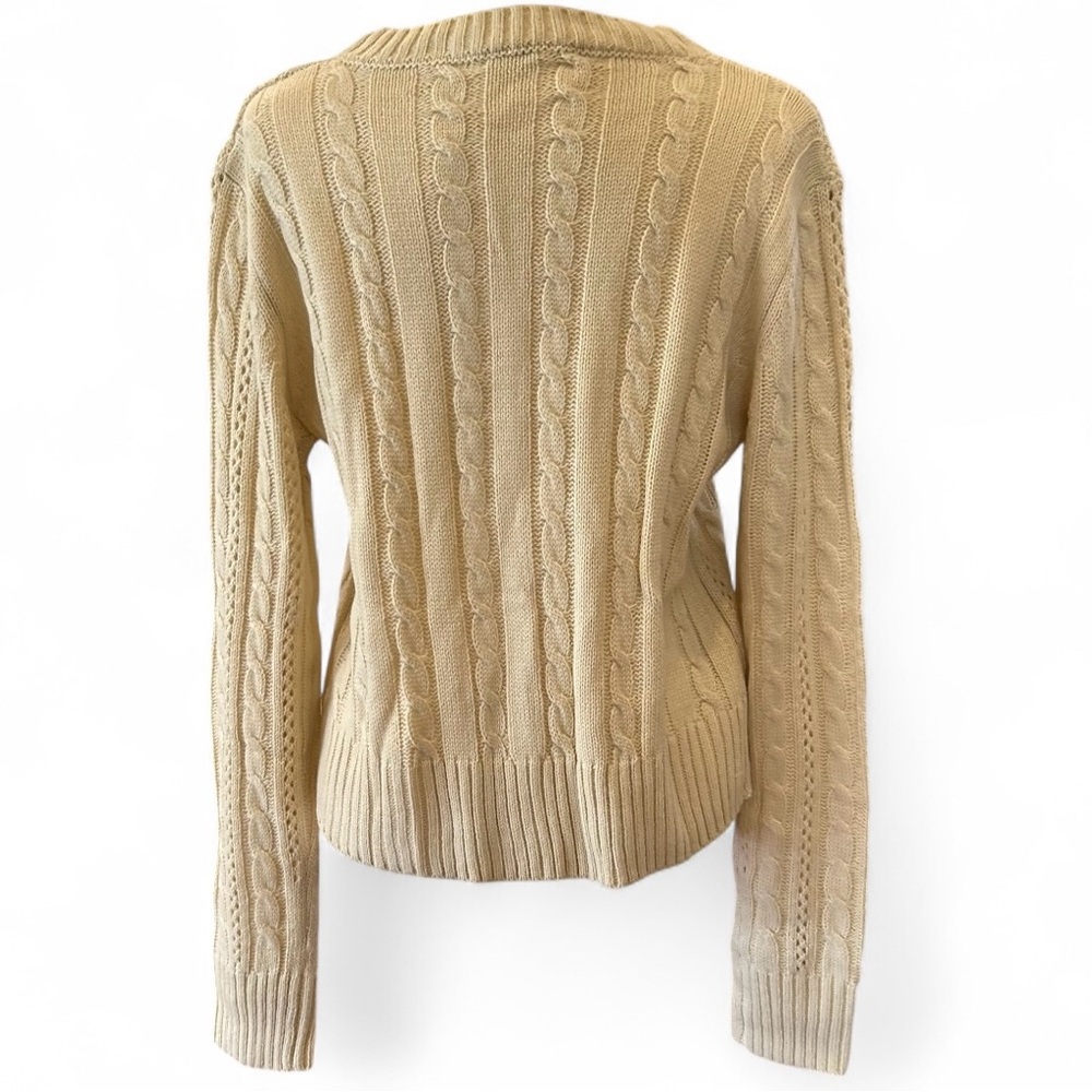 NEW Cabled Cardigan Sweater NEW - Picture 4 of 9